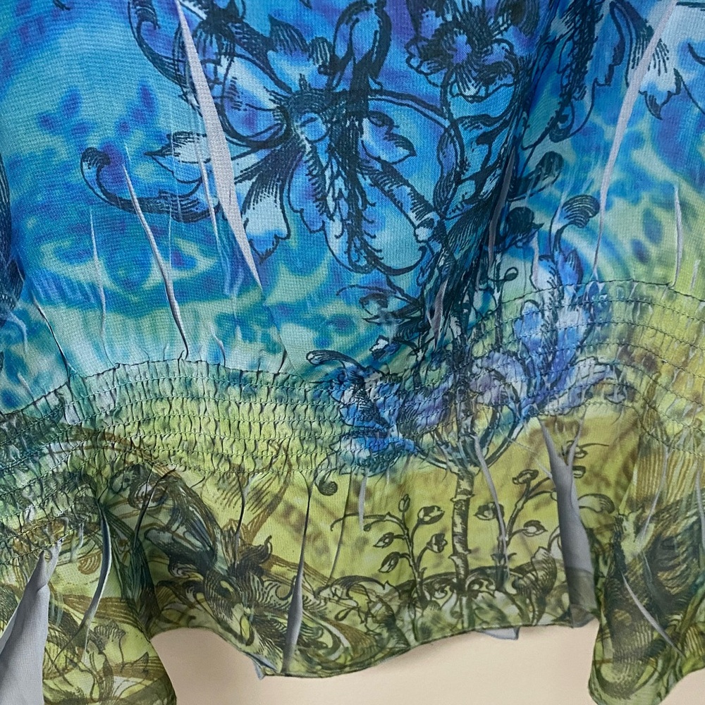 Fred David Multicolor Patterned Top - Picture 3 of 4